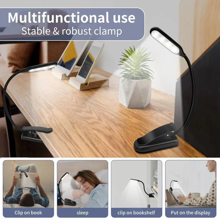 2025 New book reading light LED book light for bed reading - reading at night without harming the eyes