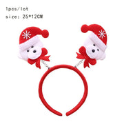 Christmas Headband Kids Adult Santa Claus Elk Xmax Hair Accessories Party Photo Props Christmas Decoration New Year Gifts