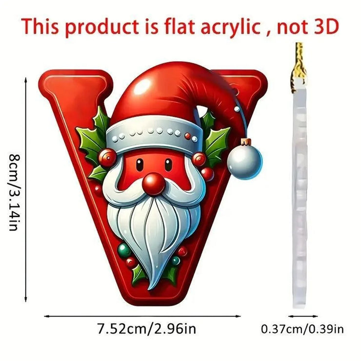 Christmas Acrylic Letter Pendant 2024 Merry Cristmas Decoration for Home Xmas Tree Hanging Ornaments Navidad Natal New Year 2025