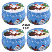 Christmas Candy Box Chocolate Sweets Aromatherapy Candle Jars DIY Ornaments Childrens Christmas Gifts 2025 New Year Decoration