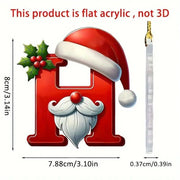 Christmas Acrylic Letter Pendant 2024 Merry Cristmas Decoration for Home Xmas Tree Hanging Ornaments Navidad Natal New Year 2025