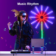 Christmas Fireworks Light RGBIC LED String Light USB LED Garland Lamp Outdoor Garden Room Camping Wedding Decor Fairy Lights