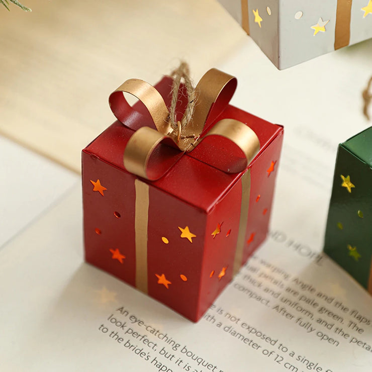 Christmas Wrought Iron Box Festive Wrought Iron Decoration For Family Christmas Ornaments 2025 New Year&