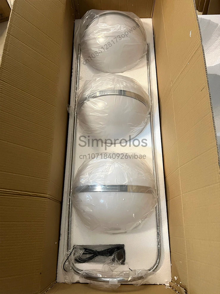 2025 Modern Creative LED Floor Lamp Chrome Metal White Acrylic Ball Lights Art Lighting Living Dining Room Bedroom Home Decor