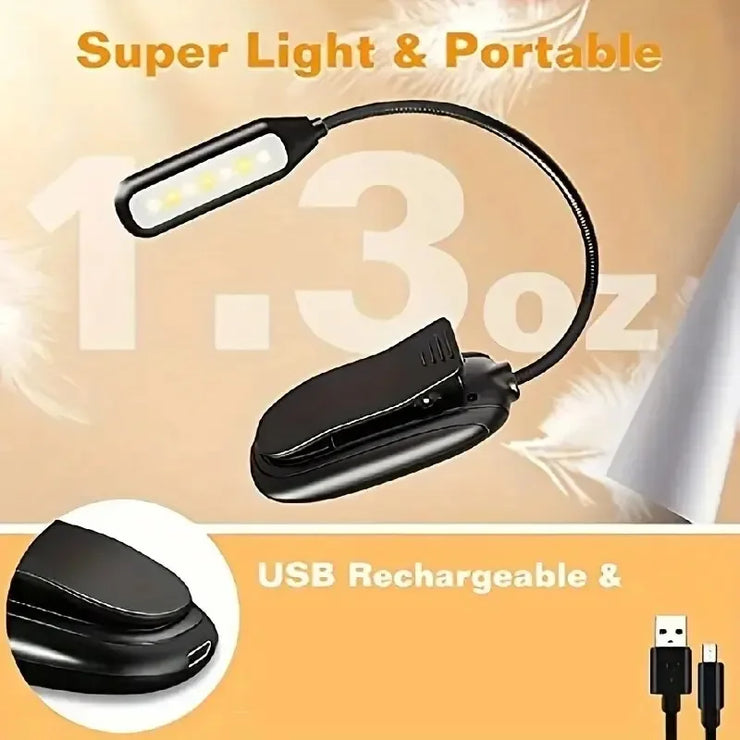 2025 New book reading light LED book light for bed reading - reading at night without harming the eyes