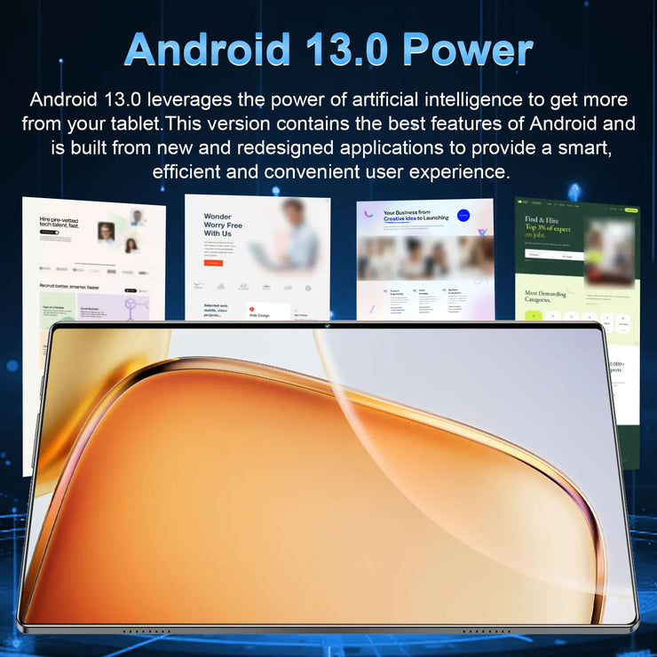 2025 Tablet Android 20000mAh 10.36 inch Global Version 22GB+2TB New Network 14 Core Android 13.0 Wifi Tablet