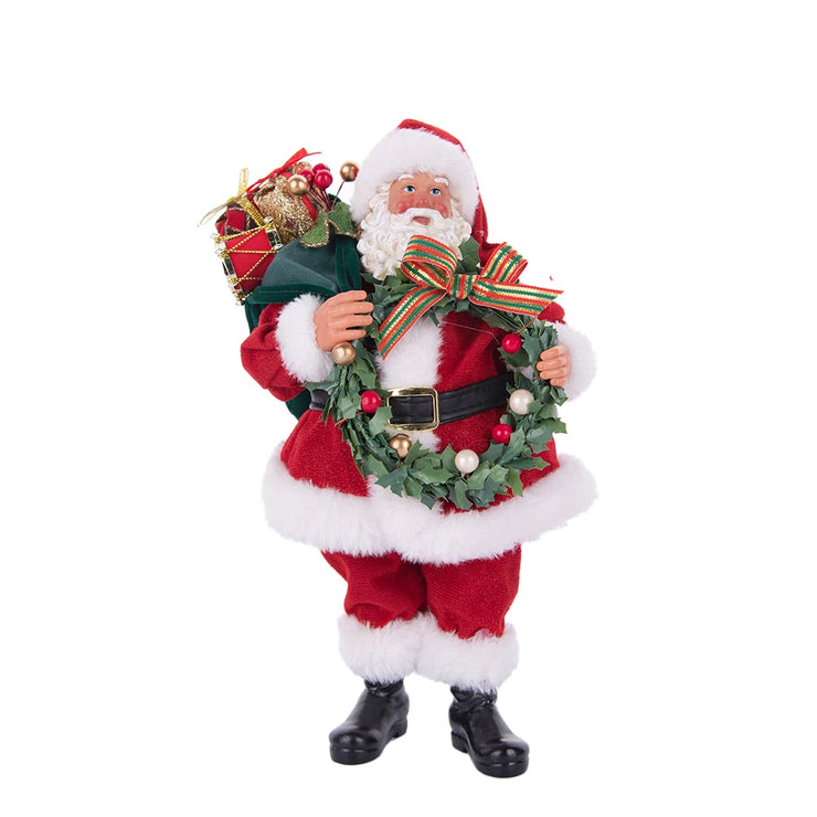Christmas Tree Decor KitchenMrs Claus Figurines Home Decoration Christmas Holiday Collection 28CM Standing Grandma Santa Claus