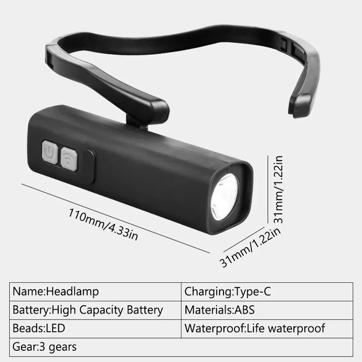 2025 New Headlight With Bright Light And Bright Outdoor Mountaineering Night Fishing Special Battery Life Extra Long Sensor Head