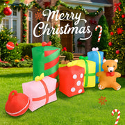 9.84FT Christma Holiday Inflatable Xmas LED Inflatable Yard Decor Boxes Teddy Bear Decor Home Decor Toy Gifts Ornaments Supplies