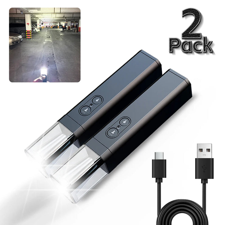 2025 10000Lums Dual Light Source Flashlight with Power Bank Function Built in Battery Camping Flash light with warning light