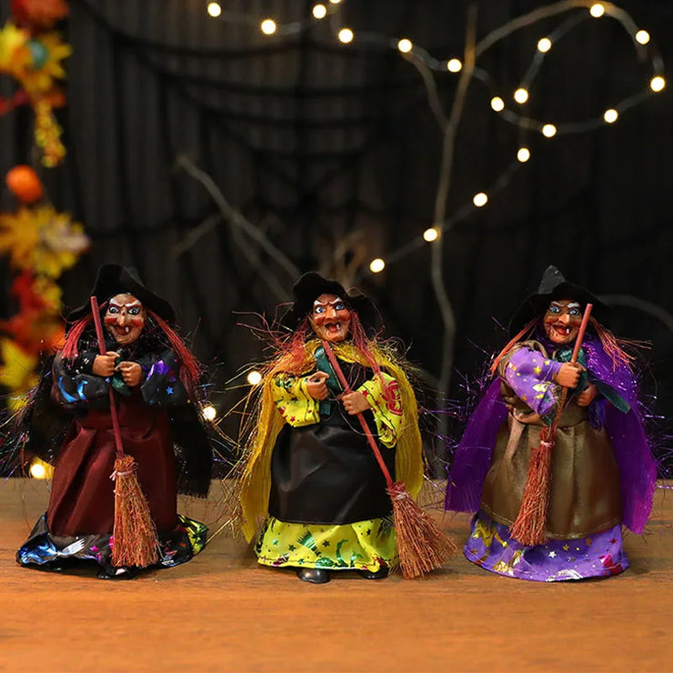 2025 New Halloween Witch Hanging Decoration Ghost House Ceiling Halloween Decoration Scene Arrangement Hanging Witch