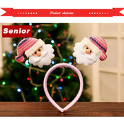 Christmas Headband Decoration for Kids Adult Cute Santa Elk Xmax Hair Accessories Costume Prop Christmas Decoration 2024 Navidad