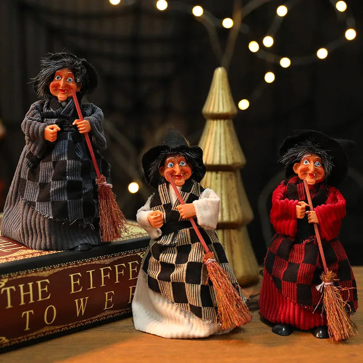 2025 New Halloween Witch Hanging Decoration Ghost House Ceiling Halloween Decoration Scene Arrangement Hanging Witch