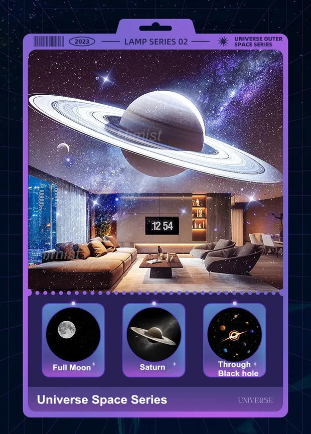2025 Dynamic Meteor 12 in 1 Ultra Clear Galaxy Projector Lamp Rotary Planetarium Projector Light with Music Player for Kids Gift