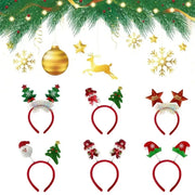 Christmas Headband Kids Adult Santa Claus Elk Xmax Hair Accessories Party Photo Props Christmas Decoration New Year Gifts