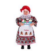 Christmas Tree Decor KitchenMrs Claus Figurines Home Decoration Christmas Holiday Collection 28CM Standing Grandma Santa Claus