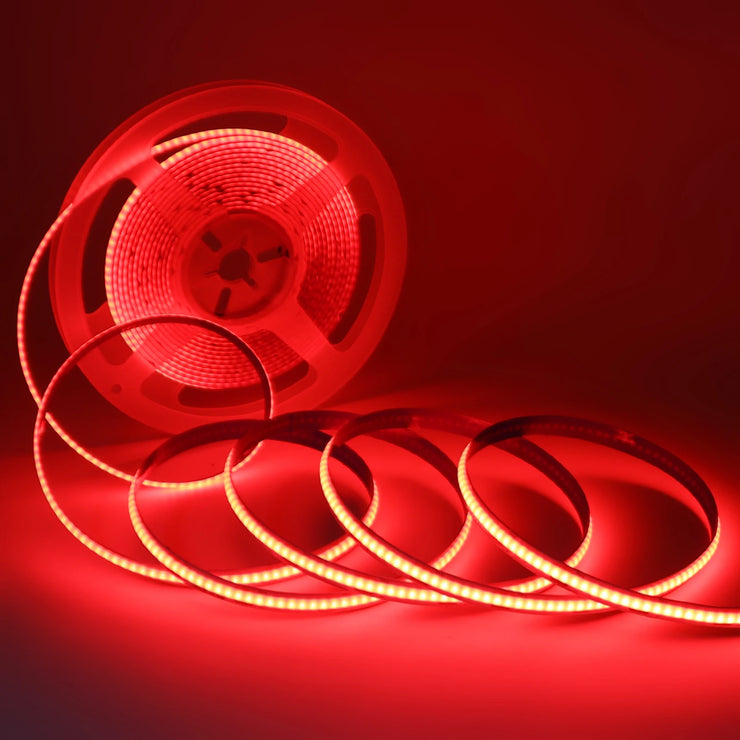 CR2025 Powered COB LED Light Strip 5V 8mm PCB Flexible Tape Ribbon Night Lamp TV Backlights Warm/White/Red/Green/Pink/Ice Blue