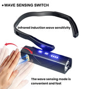 2025New Induction LED Headlamp  Ear Hook Lightweight Waterproof Hands-Free Flashlight for Fishing Cycling Running Camping Hiking