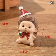 【MAX-22】Christmas Series Resin Animal Party Creative Mini Christma Tree Old Girl Kids Cute Gift Home Decoration Supplies Decor