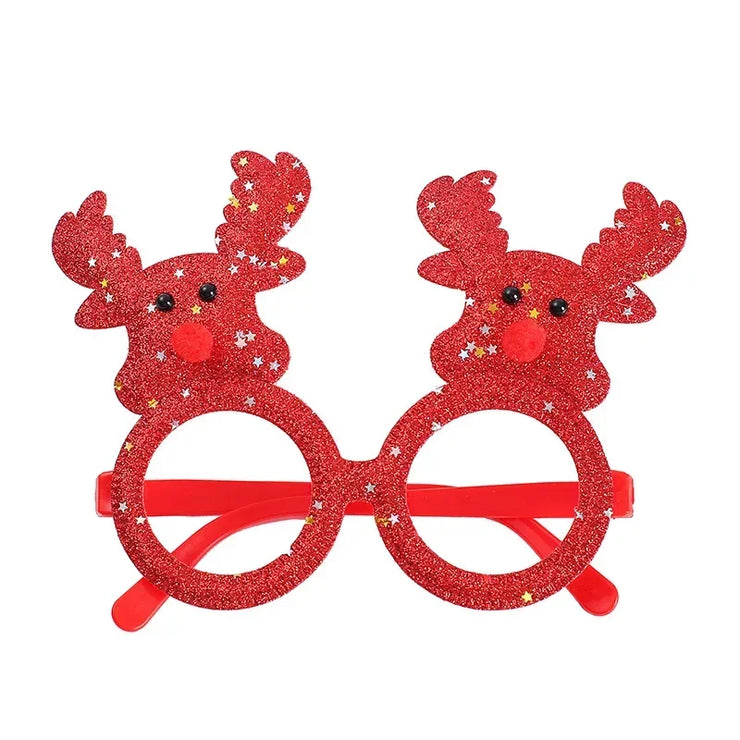 Christmas Glasses Plastic Decorative Glasses Kid Xmax Party Costume Accessory Photo Props Christmas Decoration decoración hogar
