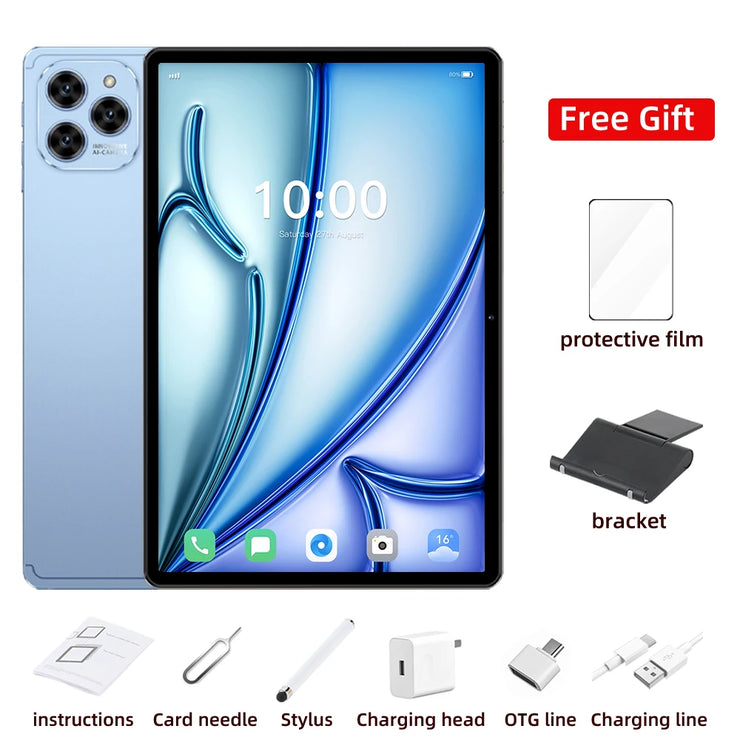 2025NEW Tablet Pad 6 Pro Global Version Original Android 14 11Inch16GB+1TB 5G Dual SIM Smart Tablets pc with keyboard WiFi