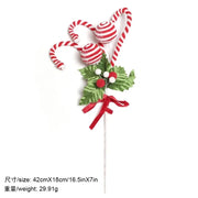 Christmas Decorations Candy Snow Berries Artificial Bouquet Xmas Tree Pendant Ornament Home Decor New Year 2025 Gift Accessories