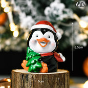 【MAX-22】Christmas Series Resin Animal Party Creative Mini Christma Tree Old Girl Kids Cute Gift Home Decoration Supplies Decor