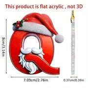 Christmas Acrylic Letter Pendant 2024 Merry Cristmas Decoration for Home Xmas Tree Hanging Ornaments Navidad Natal New Year 2025