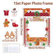 Christmas Photo Frame 2025 Merry Christmas Decorations for Home Navidad Cristmas Party Supplies Ornament Xmas Gift New Year 2026