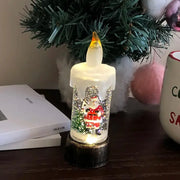 Christmas Candle Night Light Desktop Decoration - LED Luminous Ambient Ornament Gift for Home Scene Setup