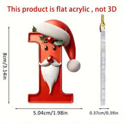 Christmas Acrylic Letter Pendant 2024 Merry Cristmas Decoration for Home Xmas Tree Hanging Ornaments Navidad Natal New Year 2025