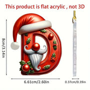 Christmas Acrylic Letter Pendant 2024 Merry Cristmas Decoration for Home Xmas Tree Hanging Ornaments Navidad Natal New Year 2025