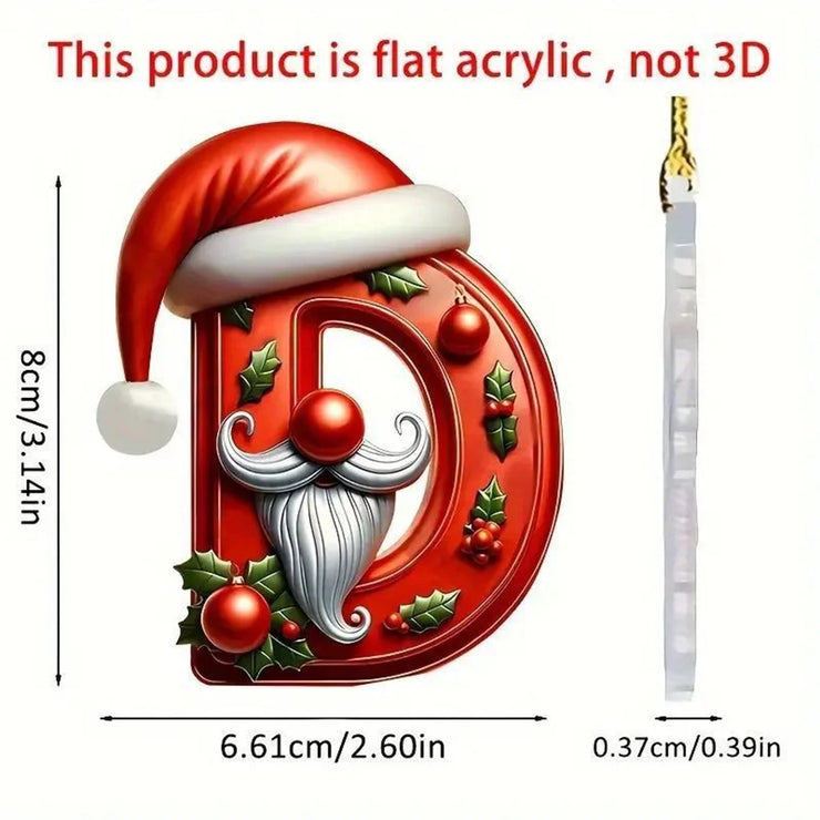 Christmas Acrylic Letter Pendant 2024 Merry Cristmas Decoration for Home Xmas Tree Hanging Ornaments Navidad Natal New Year 2025