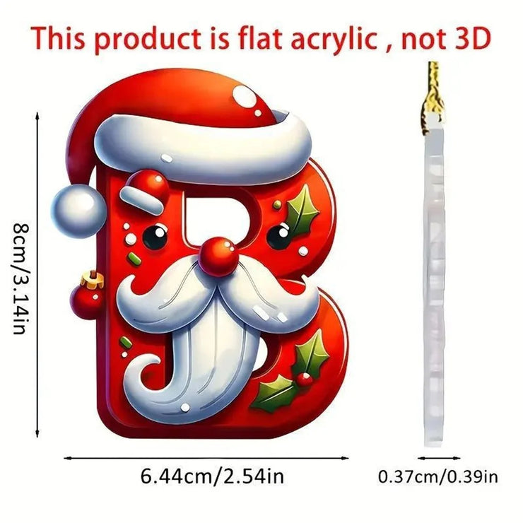 Christmas Acrylic Letter Pendant 2024 Merry Cristmas Decoration for Home Xmas Tree Hanging Ornaments Navidad Natal New Year 2025