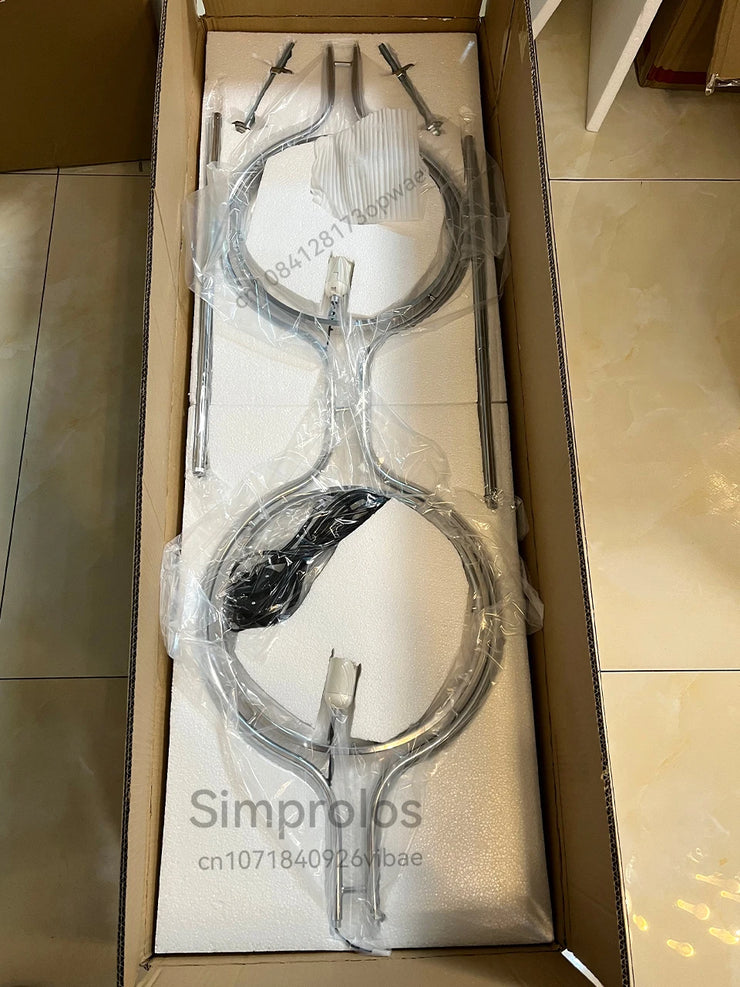 2025 Modern Creative LED Floor Lamp Chrome Metal White Acrylic Ball Lights Art Lighting Living Dining Room Bedroom Home Decor