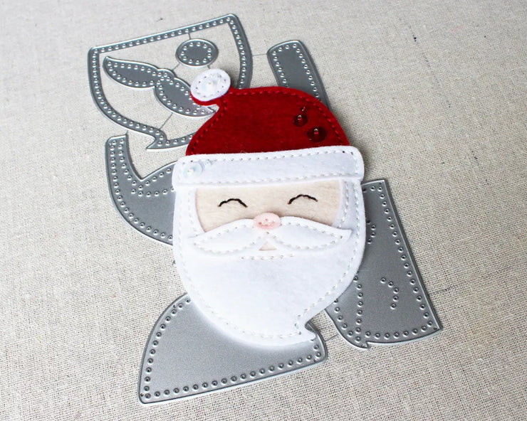 Christmas In 2025 Santa Sleigh presentFelt Dies Metal Cutting Dies for DIY Making Card Scrapbook Embossed Paper Album Craft