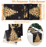 Christmas Table Runner Merry Christmas Decoration for Home Xmas Party Decor 2025 Navidad Notal Noel Ornament Happy New Year 2026