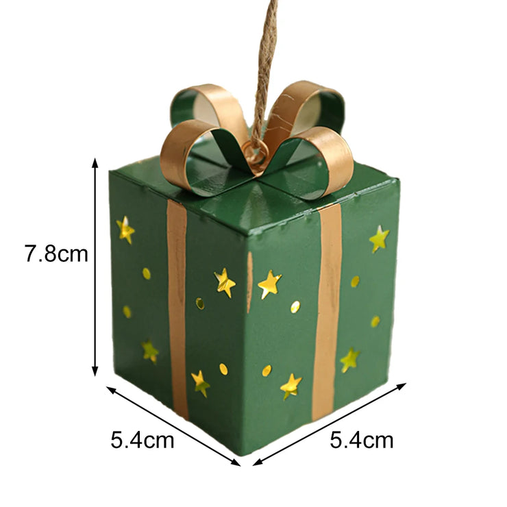 Christmas Wrought Iron Box Festive Wrought Iron Decoration For Family Christmas Ornaments 2025 New Year&