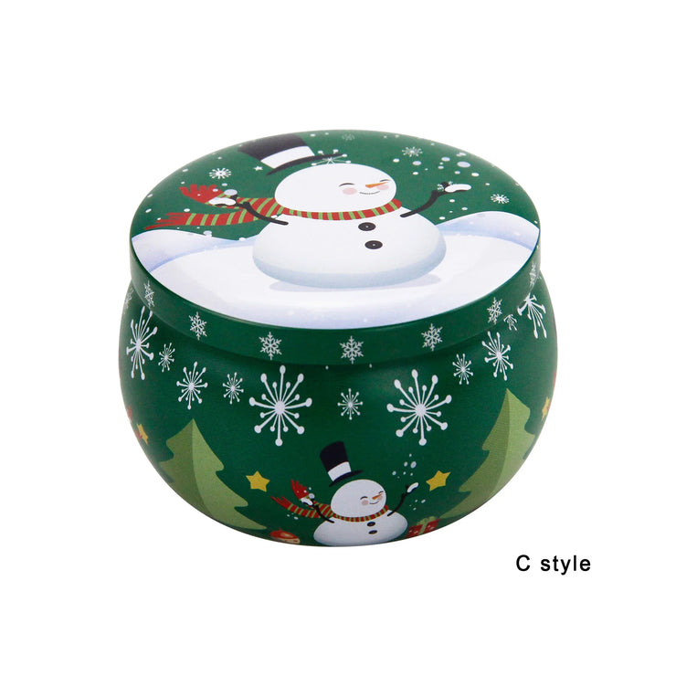 Christmas Candy Box Chocolate Sweets Aromatherapy Candle Jars DIY Ornaments Childrens Christmas Gifts 2025 New Year Decoration