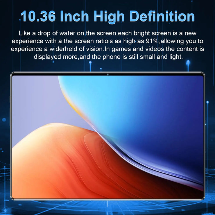 2025 Tablet Android 20000mAh 10.36 inch Global Version 22GB+2TB New Network 14 Core Android 13.0 Wifi Tablet