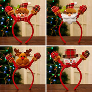 Christmas Headband Decoration for Kids Adult Cute Santa Elk Xmax Hair Accessories Costume Prop Christmas Decoration 2024 Navidad