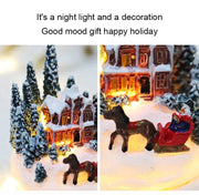 Christmas Decorations LED Night Lights Luminous Landscape House Children's Gift Christmas New Year Ornaments Festival Lighting