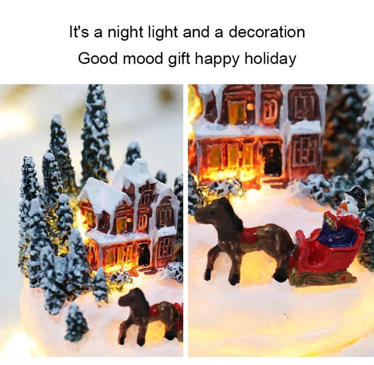 Christmas Decorations LED Night Lights Luminous Landscape House Children&