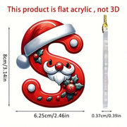 Christmas Acrylic Letter Pendant 2024 Merry Cristmas Decoration for Home Xmas Tree Hanging Ornaments Navidad Natal New Year 2025