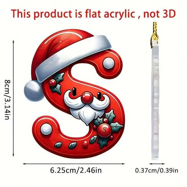 Christmas Acrylic Letter Pendant 2024 Merry Cristmas Decoration for Home Xmas Tree Hanging Ornaments Navidad Natal New Year 2025