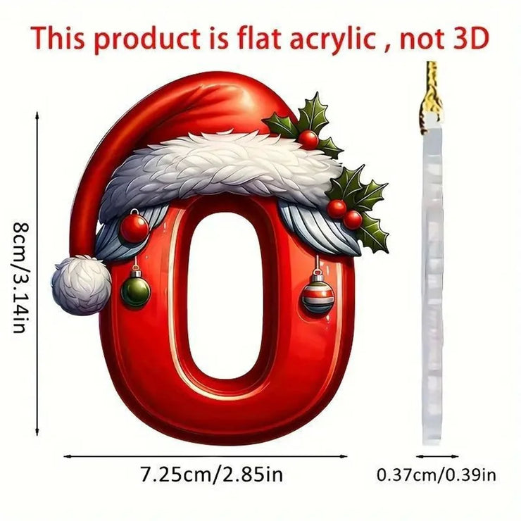 Christmas Acrylic Letter Pendant 2024 Merry Cristmas Decoration for Home Xmas Tree Hanging Ornaments Navidad Natal New Year 2025