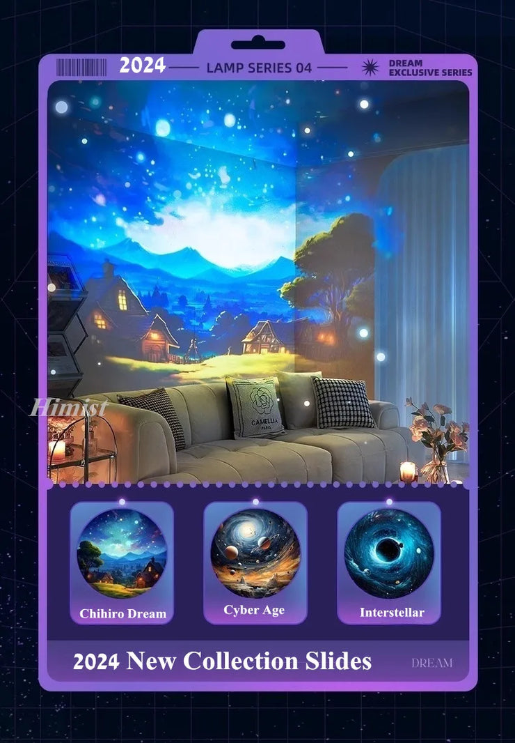 2025 Dynamic Meteor 12 in 1 Ultra Clear Galaxy Projector Lamp Rotary Planetarium Projector Light with Music Player for Kids Gift