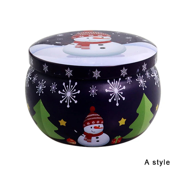 Christmas Candy Box Chocolate Sweets Aromatherapy Candle Jars DIY Ornaments Childrens Christmas Gifts 2025 New Year Decoration