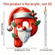 Christmas Acrylic Letter Pendant 2024 Merry Cristmas Decoration for Home Xmas Tree Hanging Ornaments Navidad Natal New Year 2025