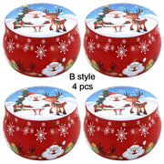 Christmas Candy Box Chocolate Sweets Aromatherapy Candle Jars DIY Ornaments Childrens Christmas Gifts 2025 New Year Decoration